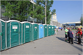 Краткосрочная аренда туалетных кабин в Санкт-Петербурге от компании Биоэкология