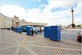 Аренда туалетных кабин в Санкт-Петербурге от компании Биоэкология